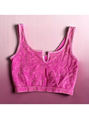 ZENANA Pink Neon Bra Bralette Size L/XL Womens